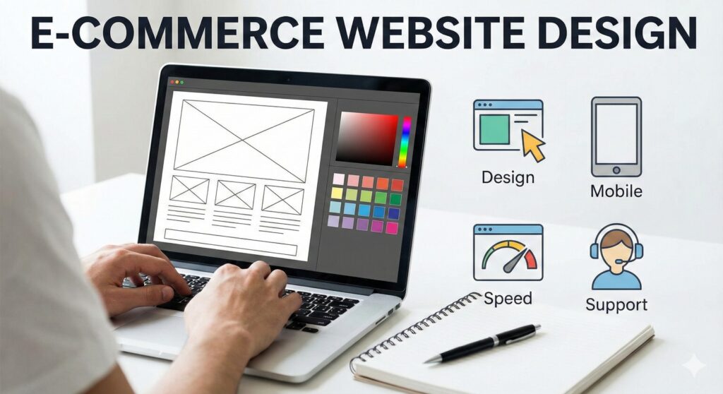 Scrupulous Technology e-commerce website design showcasing mobile responsiveness and fast loading speeds.