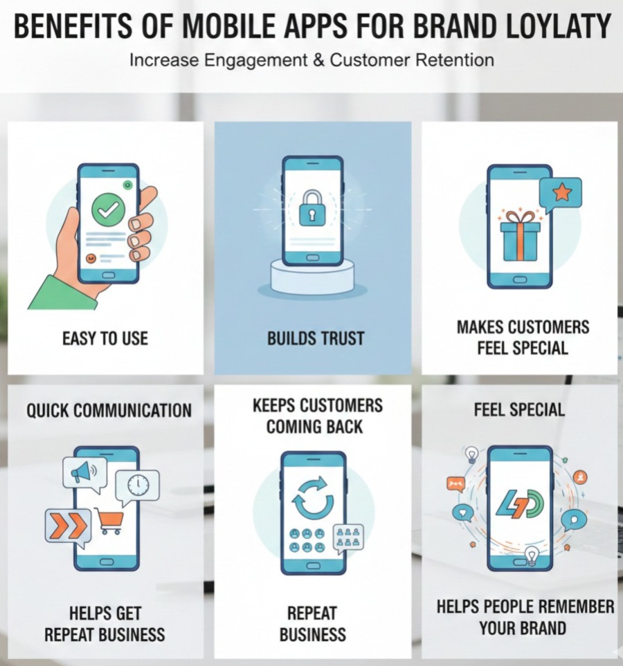 A user-friendly interface by Scrupulous Technology showing a clean, intuitive mobile app layout that simplifies navigation for the customer.