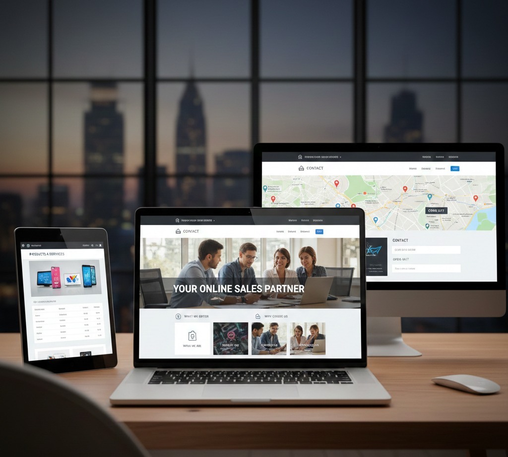 Scrupulous Technology business website showcasing company profile, services, contact details, and online presence working 24/7 for customers.