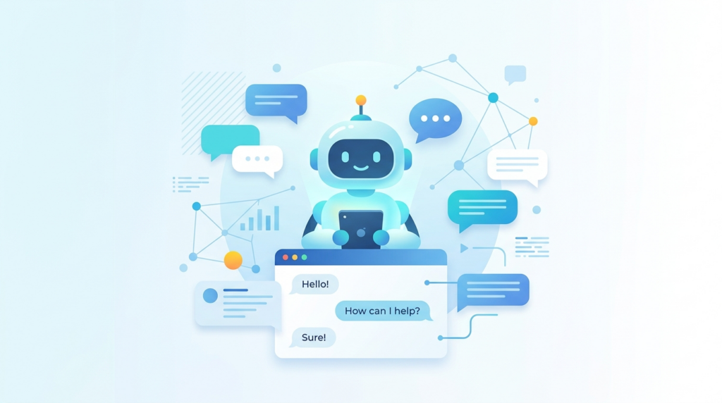 AI chatbot providing instant customer support on website, showing 24/7 automated responses and smart interaction by Scrupulous Technology