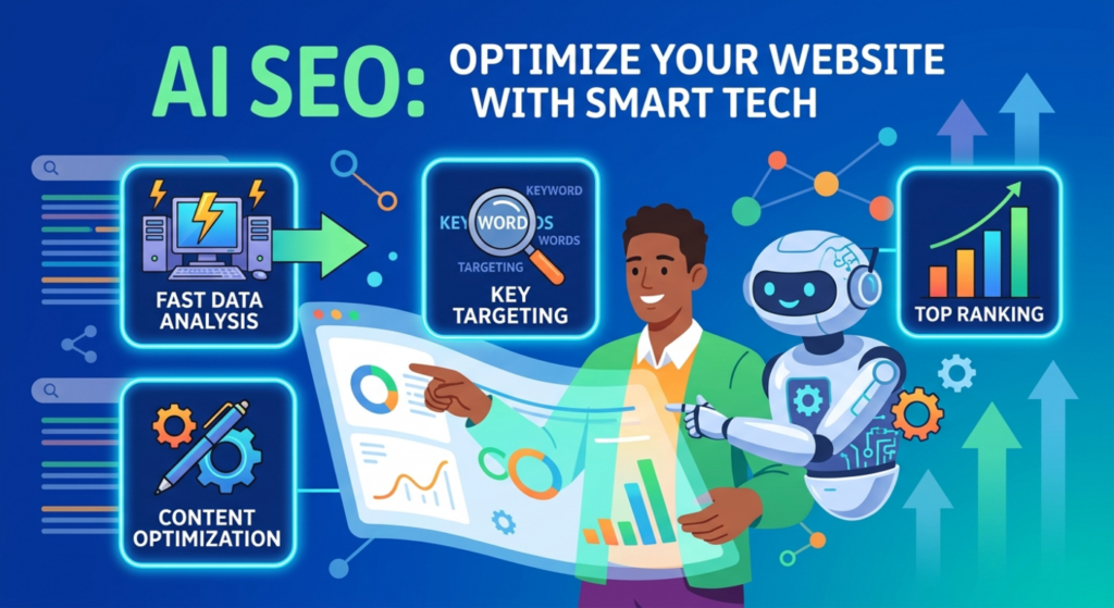 AI SEO helps improve website ranking using smart tools and data analysis. Scrupulous Technology uses AI to boost traffic, optimize content, and save time.