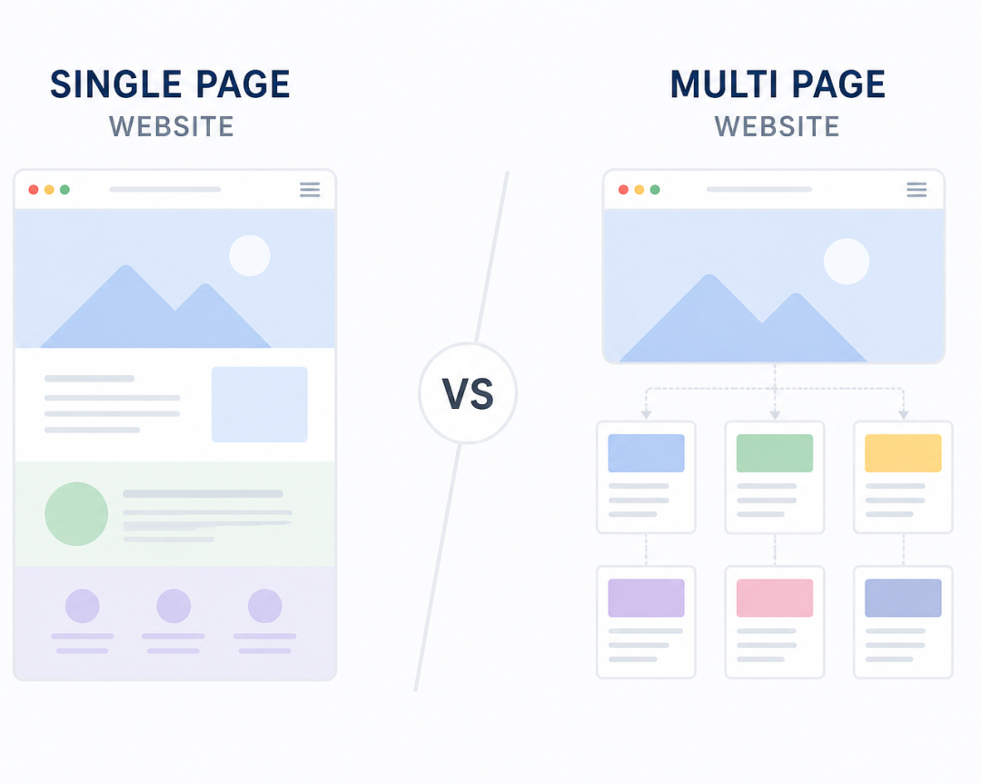 Single Page vs Multi Page Website: Which is Better?