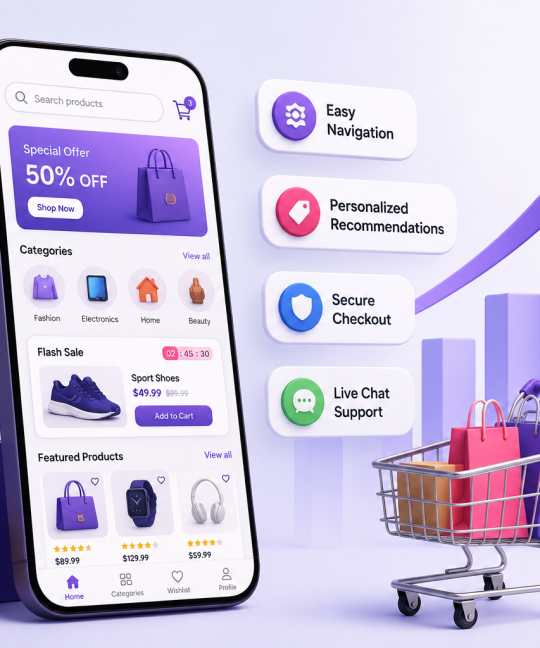 eCommerce Mobile App Development: Features That Increase Sales