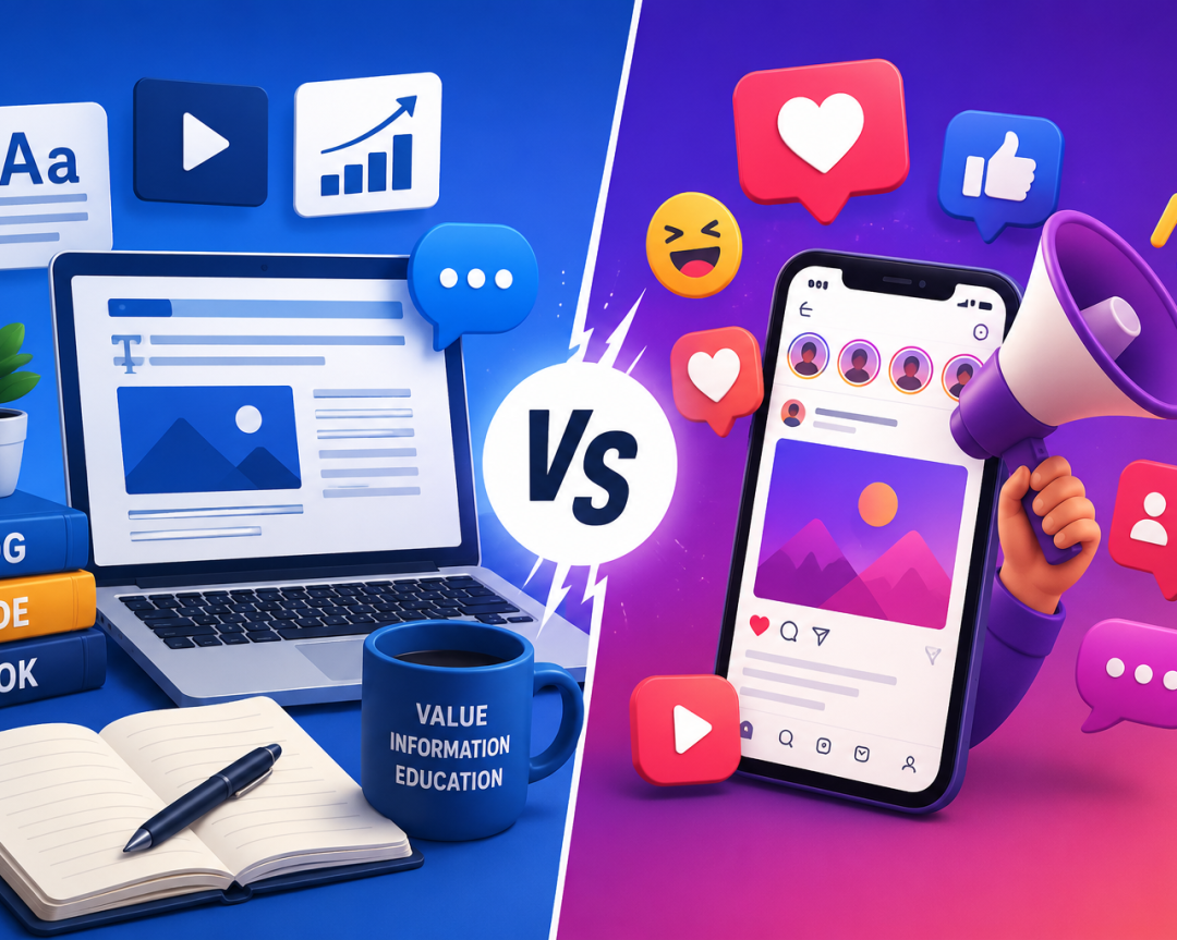 Content Marketing vs Social Media Marketing: Key Differences