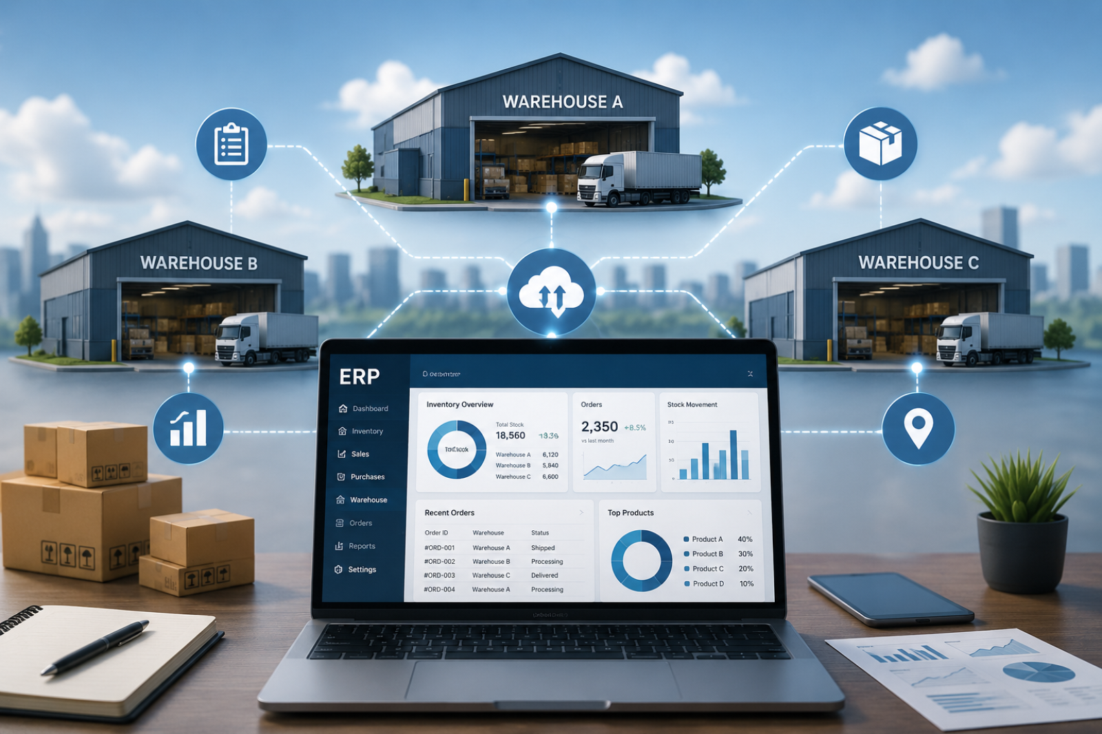 ERP for Multi-Warehouse Businesses