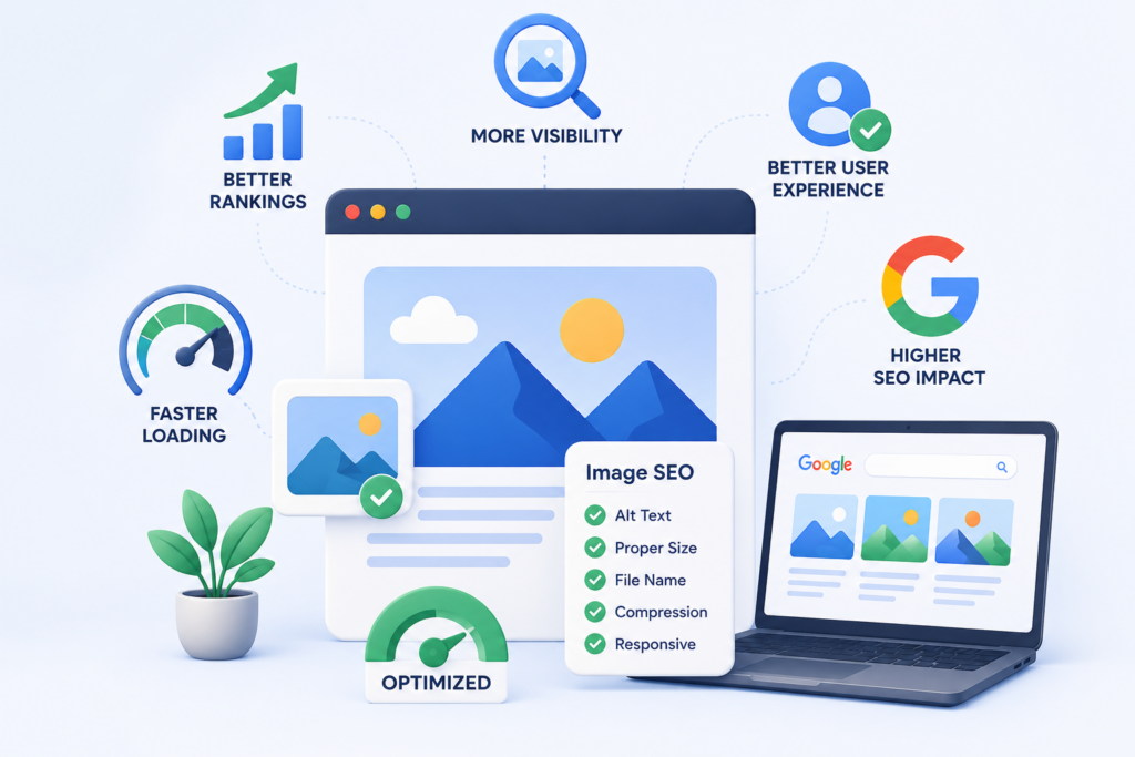 Optimize your website images with Scrupulous Technology to improve page speed, boost Google Image Search visibility, enhance user experience, and support better SEO rankings.