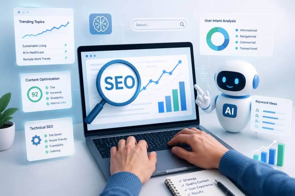 Scrupulous Technology helps businesses improve SEO with AI-powered insights, smarter keyword research, and expert strategies to increase search rankings and drive quality organic traffic.