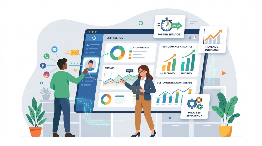 Stay ahead with the latest CRM trends. Scrupulous Technology helps businesses improve customer relationships, boost sales, and work more efficiently.
