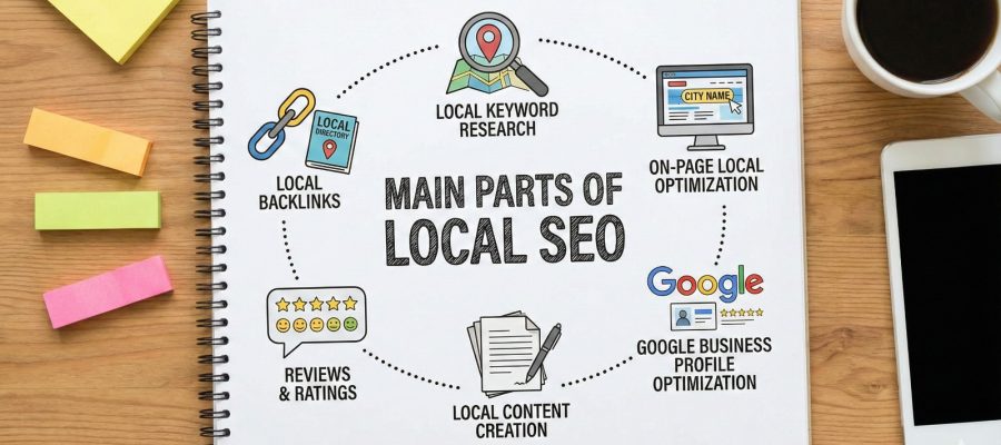 Google Business Profile optimization steps for local ranking by Scrupulous Technology.
