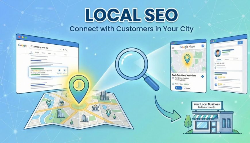 Google Maps search results showing local business visibility optimized by Scrupulous Technology.